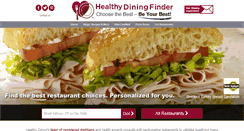 Desktop Screenshot of healthydiningfinder.com