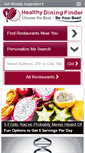 Mobile Screenshot of healthydiningfinder.com